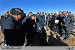 حضور رئیس مجلس در مراسم روز درختکاری شهر قم به روایت تصویر