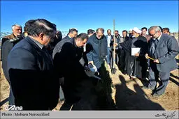 حضور رئیس مجلس در مراسم روز درختکاری شهر قم به روایت تصویر