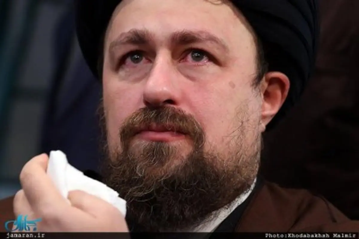 اشک‌های سیدحسن برای از دست دادن آیت‌الله هاشمی/عکس