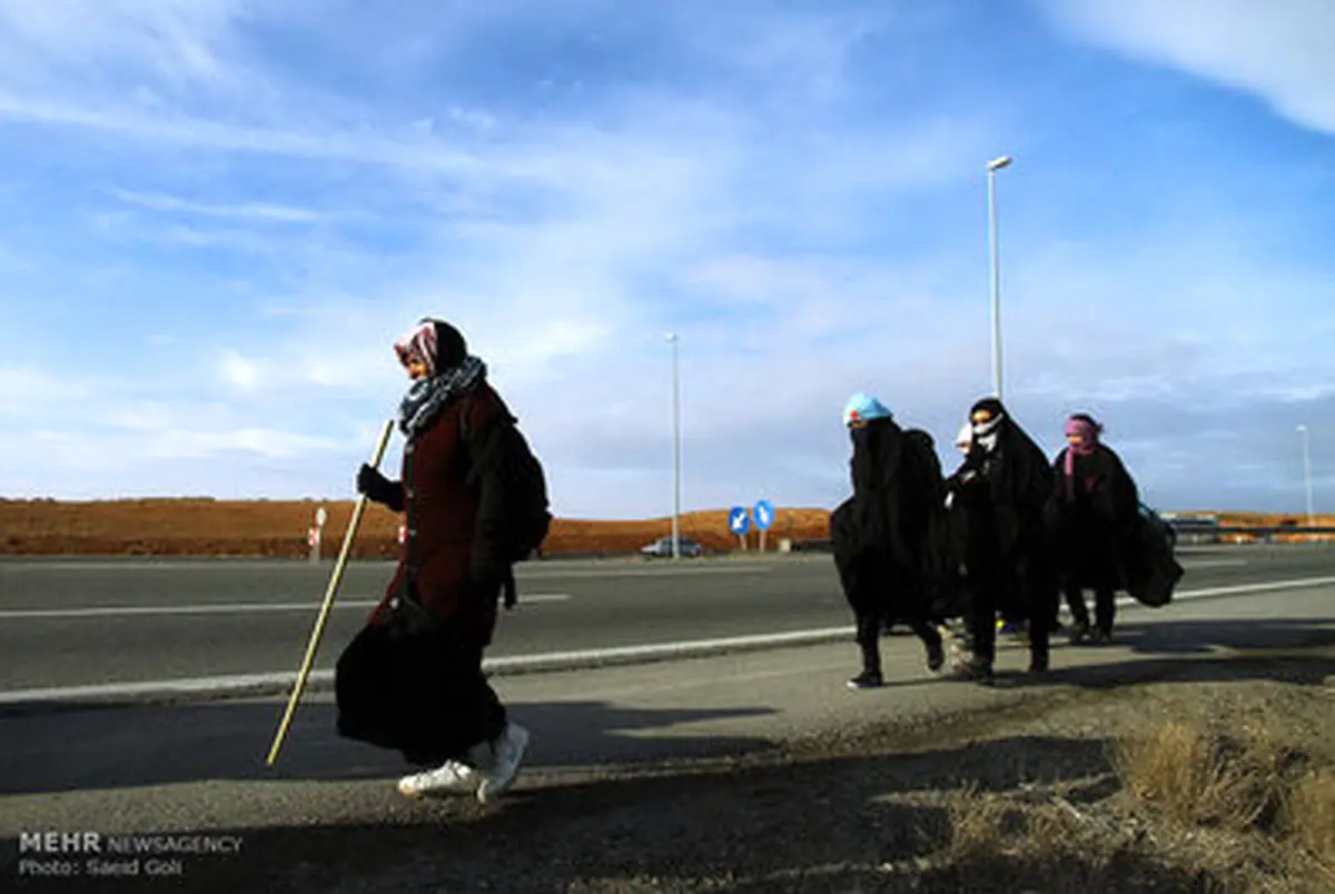 پیاده روی عزاداران و زائران امام رضا(ع)/ تصاویر