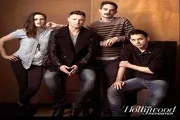 پیمان معادی در کنار بازیگران فیلم کمپ ایکس ری