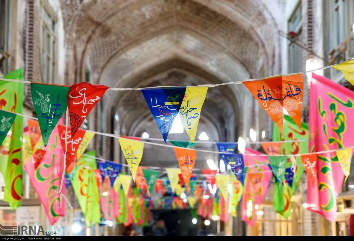 تصاویر: آذین بندی بازار تاریخی تبریز به مناسبت نیمه شعبان