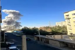 فیلم انفجار در غرب تهران
