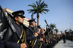 تصاویر / عزاداری خادمان حضرت معصومه(س) در شهادت امام رضا(ع)