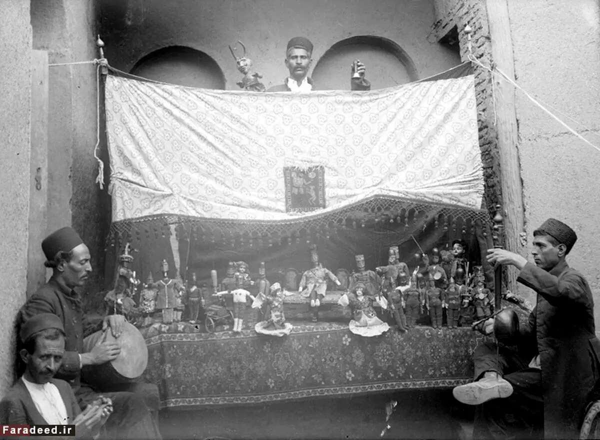 نمایش عروسکی در عصر قاجار/ عکس