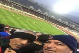 عکسی از حضور عجیب طاهری و ترکاشوند در ورزشگاه آزادی