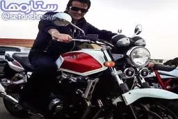 حسام نواب صفوى سوار بر موتور لاكچرى‌اش/عکس