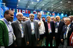عکس یادگاری وزیر ورزش در اینچئون