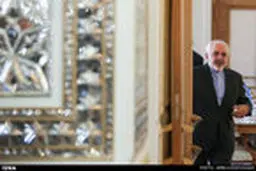 ظریف همچنان لبخند می زند/ عکس