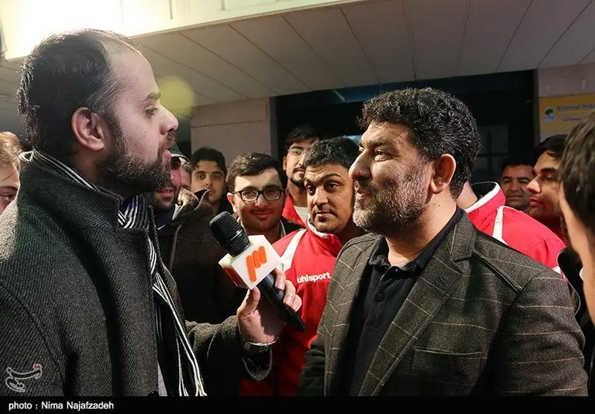 سعید حدادیان در دیدار پدیده مشهد و پرسپولیس/عکس