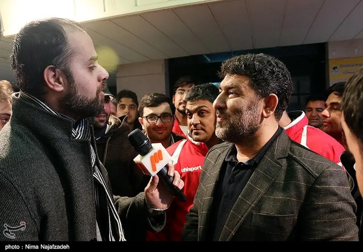 سعید حدادیان در دیدار پدیده مشهد و پرسپولیس/عکس