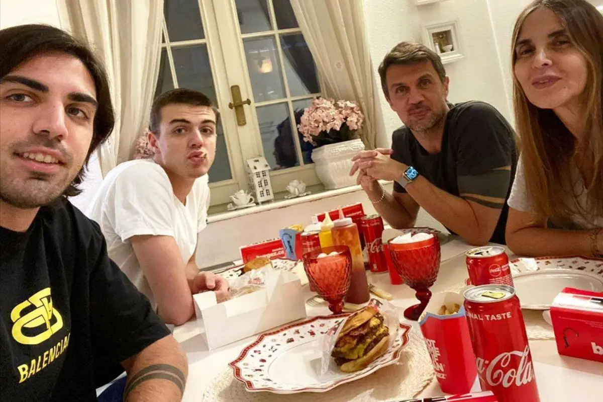 پائولو مالدینی و پسرش دنیل پس از شکست دادن ویروس کرونا + عکس