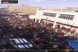 ببینید: فیلمی از شادی مردم «عین دو» بعد از ایجاد سیل بند