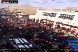 ببینید: فیلمی از شادی مردم «عین دو» بعد از ایجاد سیل بند