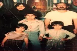 عکس خانوادگی محسن تنابنده، 30 سال قبل