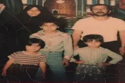 عکس خانوادگی محسن تنابنده، 30 سال قبل