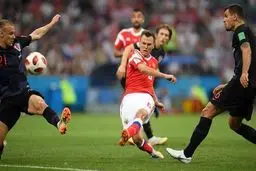 کرواسی با شکست میزبان به نیمه نهایی رسید و حریف انگلیس شد + تصاویر