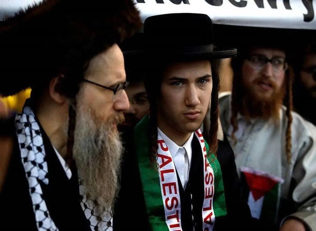 تجمع اعتراضی یهودیان مقابل سازمان ملل / تصاویر