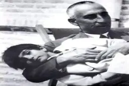 تصویری دیده نشده از دکتر مصدق و نوه شان معصومه مصدق