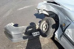 تصاویر | تصادف پرشیا با ۴۰۵ در اتوبان تهران-قزوین