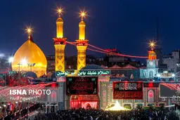 حال و هوای تصویری حرمین اباعبدالله الحسین‌(ع) و ابوالفضل العباس(ع) در شب عاشورا