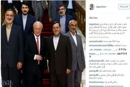 کنایه اینستاگرامی تاجگردون به منتقدان برجام که برای عکس گرفتن با آمانو سر و دست می​ شکنند