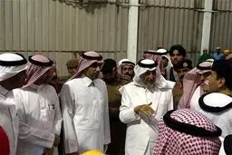 امیر مکه درمحل حادثه مسجدالحرام /عکس
