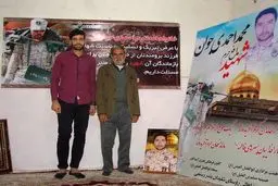 طارمی به خانه شهید مدافع حرم رفت/ عکس