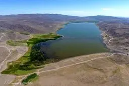 تصویری از دریاچه‌ای بِکر در اردبیل/ عکس