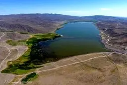 تصویری از دریاچه‌ای بِکر در اردبیل/ عکس