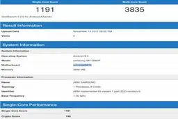 گلکسی اس 9 پلاس در بنچمارک Geekbench رویت شد + عکس