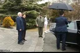 اولین حضور ظریف پس از رد استعفا/ تصاویر