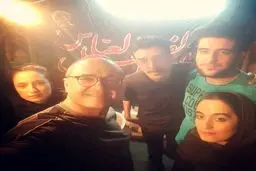 سلفی رامبد جوان و نگار جواهریان در شب اربعین