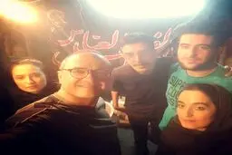 سلفی رامبد جوان و نگار جواهریان در شب اربعین