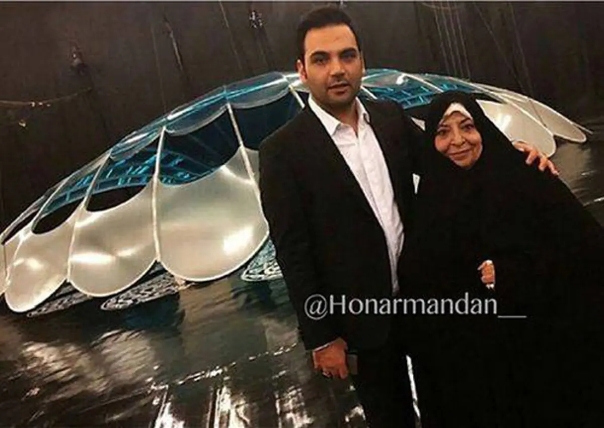 احسان علیخانی و مادرش/عکس