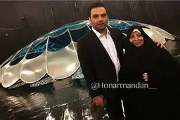 احسان علیخانی و مادرش/عکس