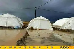 برای زلزله زده هیچ بارانی عاشقانه نیست ! / عکس