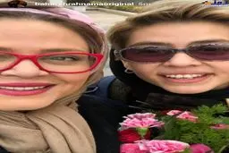 عکس سلفی صمیمانه بهاره رهنما و دخترش
