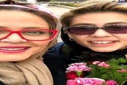 عکس سلفی صمیمانه بهاره رهنما و دخترش