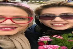 عکس سلفی صمیمانه بهاره رهنما و دخترش