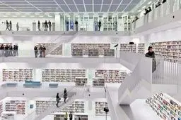 عکس هایی از کتابخانه زیبا و دیدنی در آلمان / تصاویر