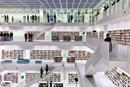 عکس هایی از کتابخانه زیبا و دیدنی در آلمان / تصاویر