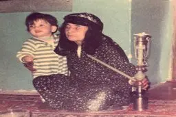 عکسی از متین ستوده در کنار قلیان!