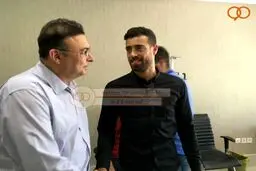 آرش افشین در تست پزشکی باشگاه استقلال/ عکس