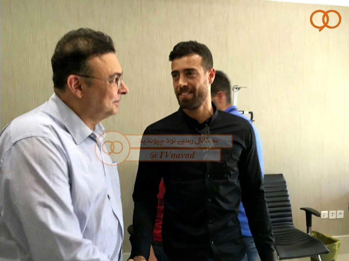 آرش افشین در تست پزشکی باشگاه استقلال/ عکس
