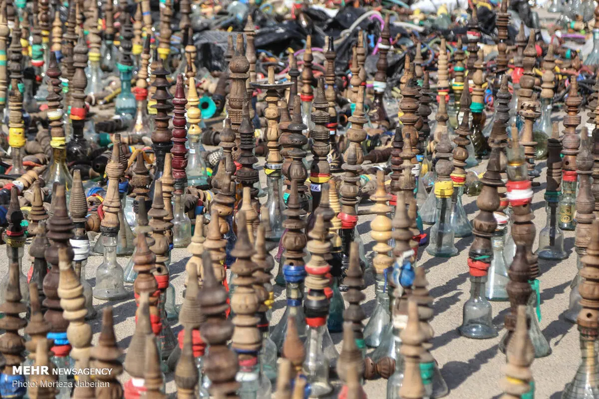 معدوم سازی ۶ هزار قلیان در اهواز