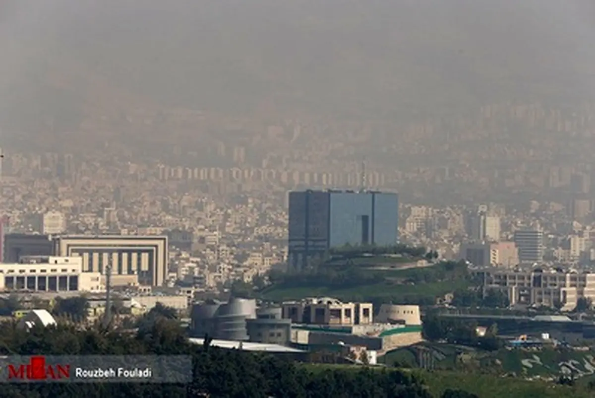 روایت تصویری از آلودگی هوای تهران در اولین روز آبان