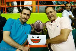 عکس/ جناب خان و رامبد جوان در ورزشگاه آزادی