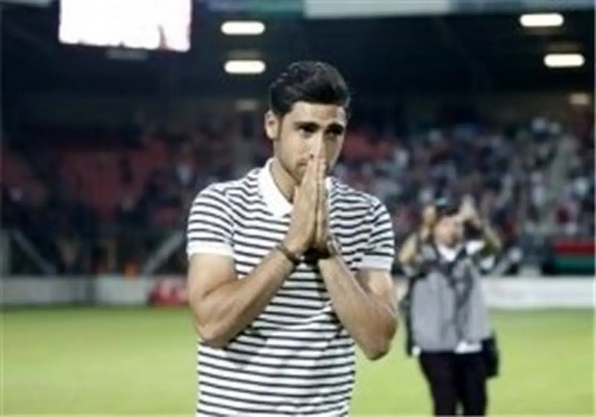 اشک های علیرضا مقابل چشمان هواداران نایمخن+عکس