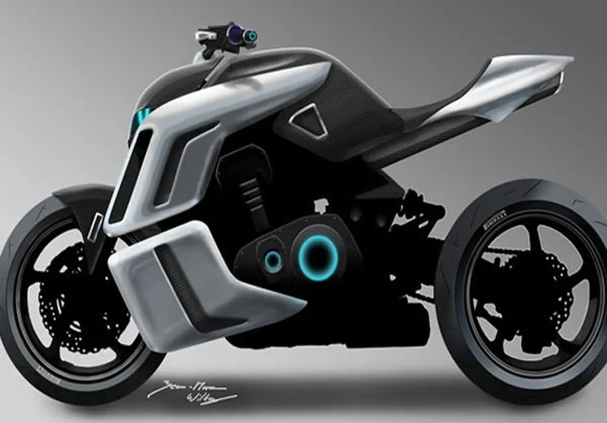 طراحی عجیب موتور اسپرت/ عکس